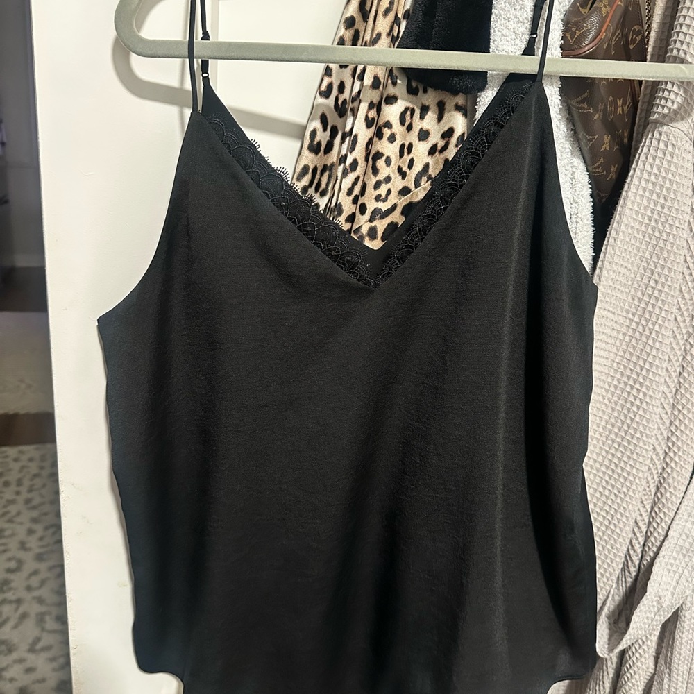 Express Black Lace-Trim Camisole